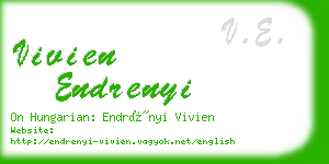 vivien endrenyi business card